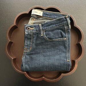 Girls Abercrombie Dark Blue Ultra Stretch Blue Jeans Size 14